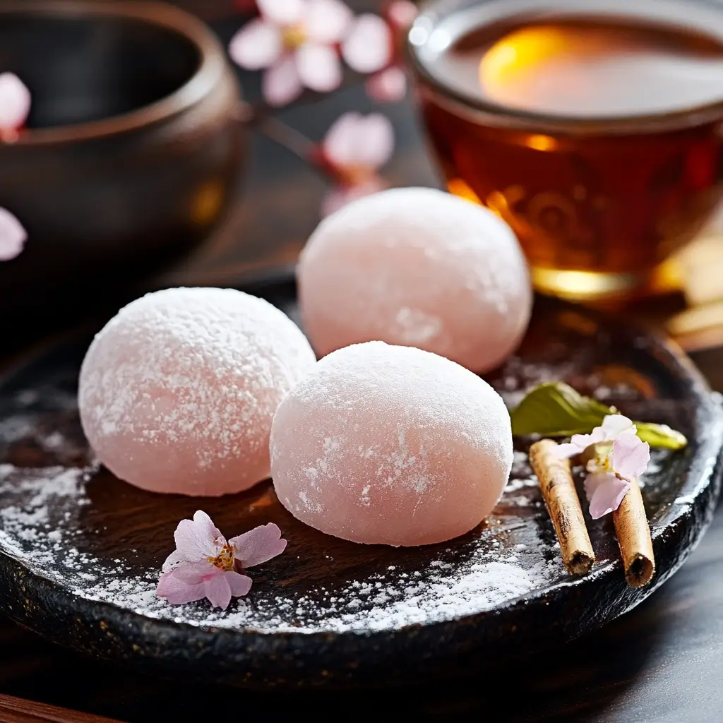 Sakura Mochi (Cherry Blossom Rice Cakes)
