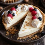A close-up look at the Cremora tart with its smooth filling and crispy crust — a dessert you can't resist.