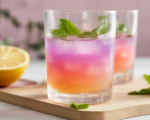 A refreshing Brazilian Mounjaro drink featuring apple cider vinegar and lemon.