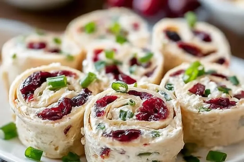 Cranberry Roll Ups recipe for Christmas table