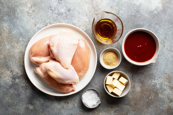 Crockpot BBQ Chicken ingredients