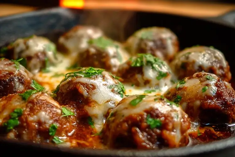 Crockpot French Onion Meatballs Recipe