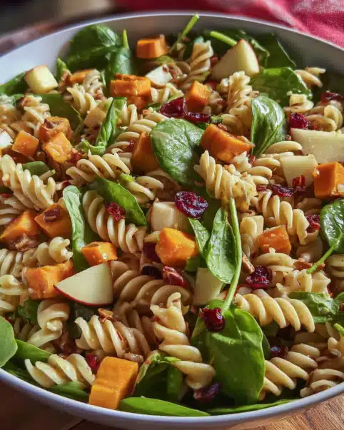 Fall Harvest Pasta Salad side dish for Thanksgiving