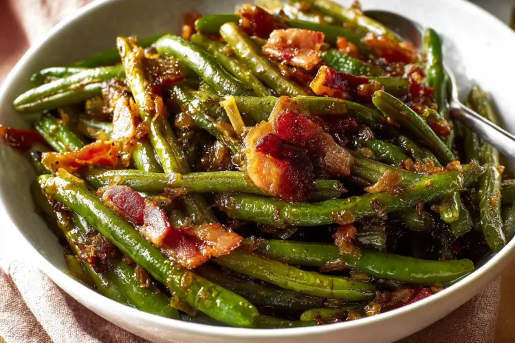 Featured Crack Green Beans Recipe with fresh green beans