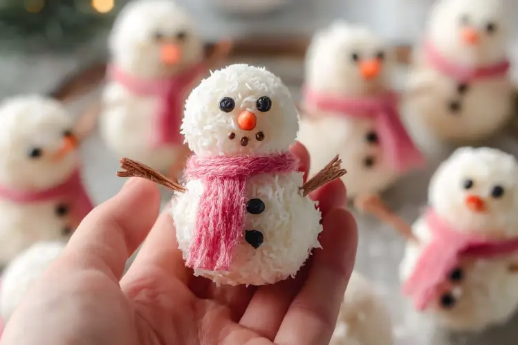 Fun Snowmen Truffles For Christmas treats