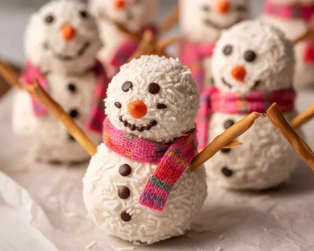 Image about snowmen truffles