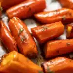 Maple And Brown Sugar Glazed Carrots sautéed with butter and spices