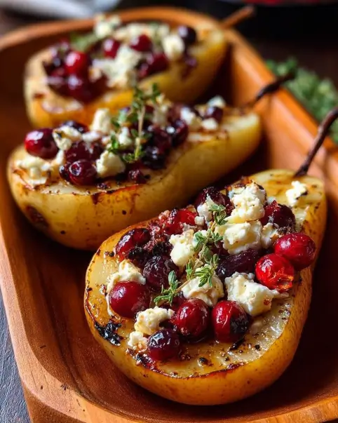Baked Pears with Feta