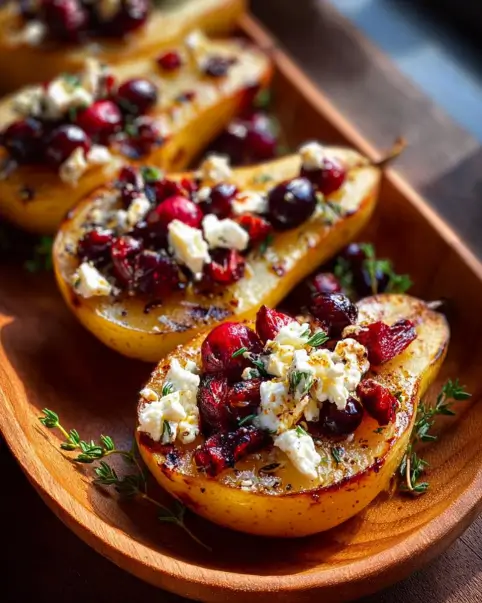 Baked Pears with Feta recipe