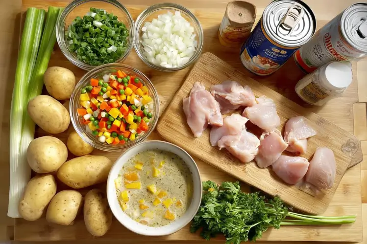 Crockpot Chicken Pot Pie Ingredient list