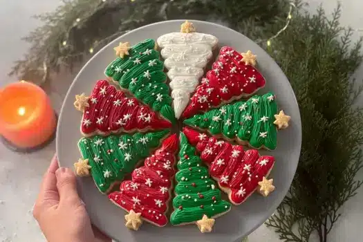 Frosted Christmas Brownies