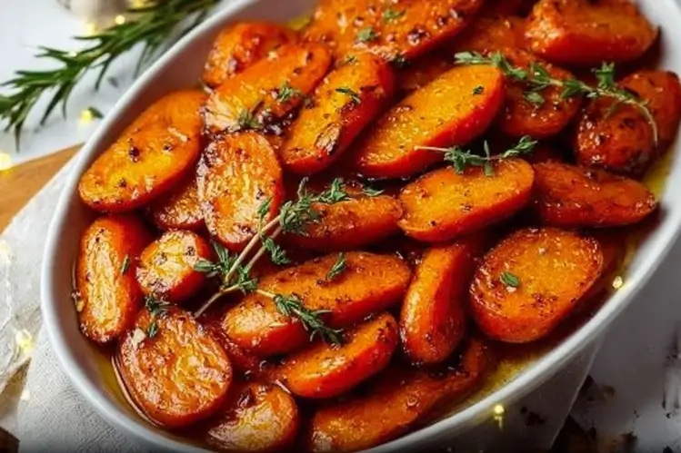 Glazed Carrots serving