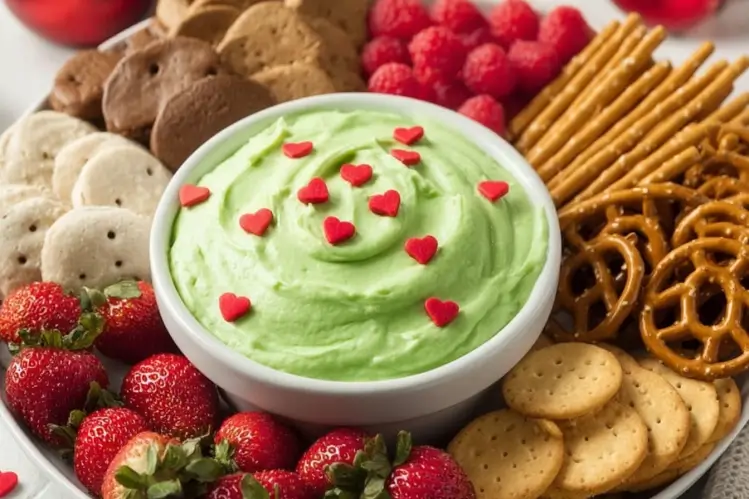Easy Grinch Dip Recipe Easy Christmas dessert dip