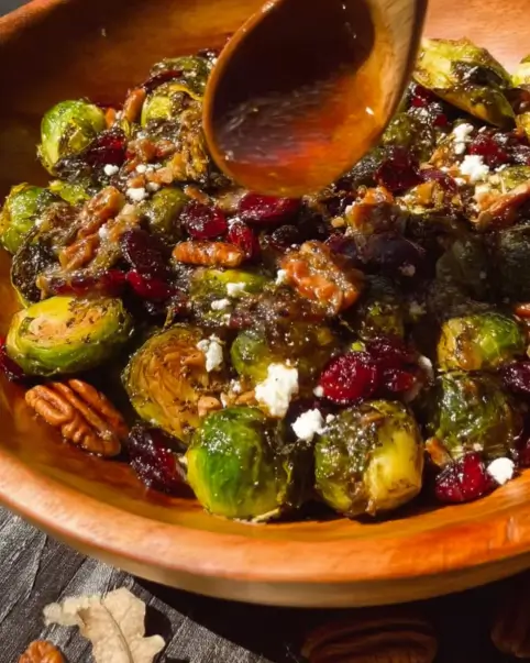 Maple Balsamic Roasted Brussels Sprouts