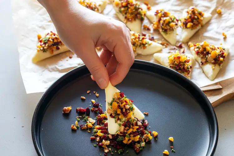 How to Make Brie Christmas Trees Step-by-Step