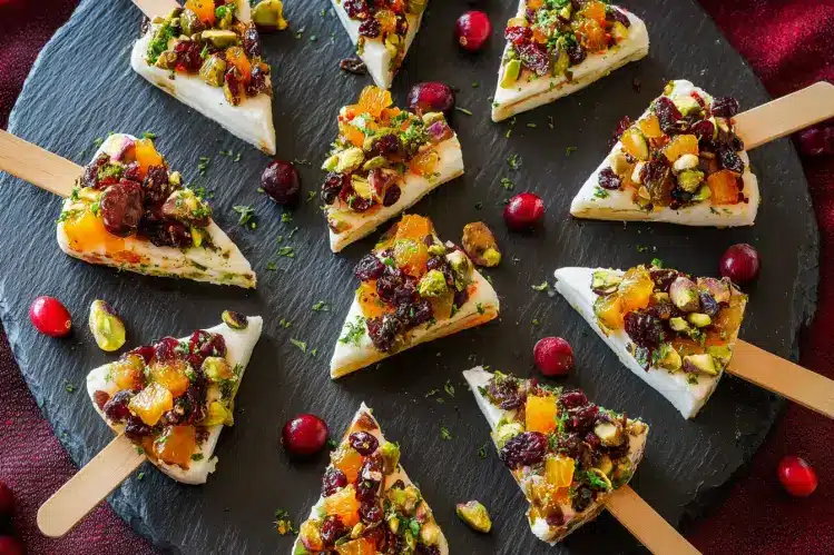 Mini Brie Christmas Trees