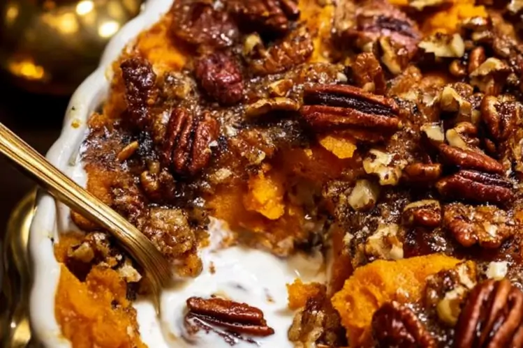 Southern Maple Sweet Potato Casserole
