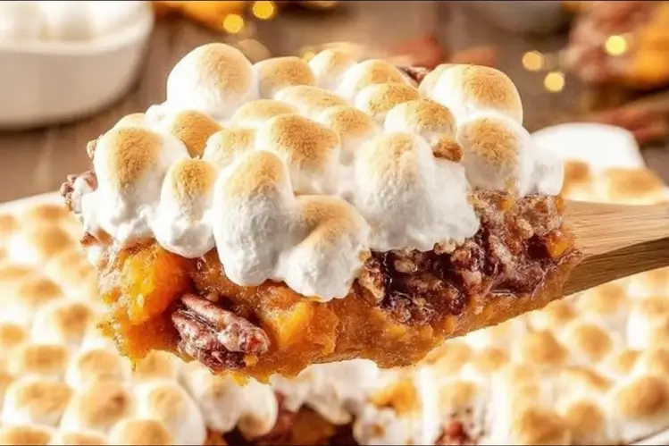 Sweet Potato Casserole with Marshmallows recipe