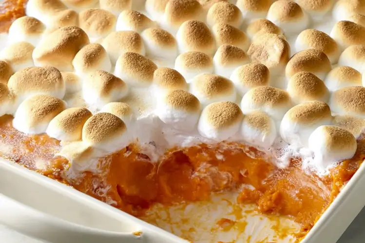 Sweet Potato Casserole with Marshmallows