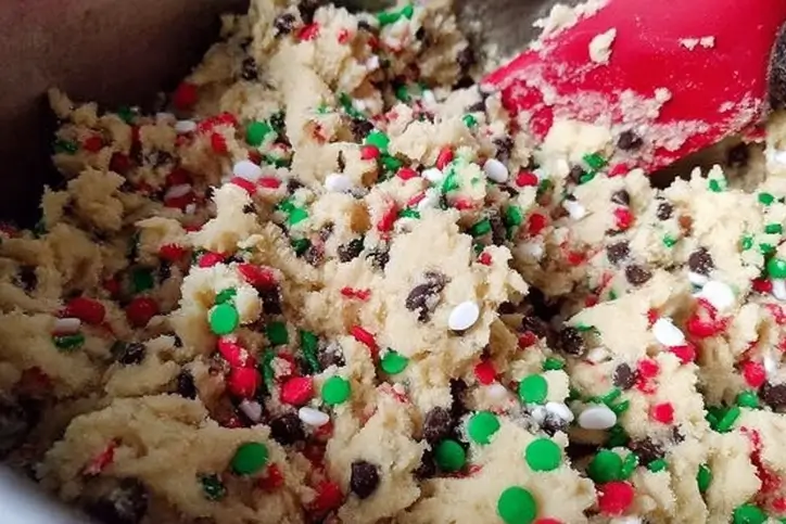 Wonderland Chocolate Chip Cookies mixing the ingredients