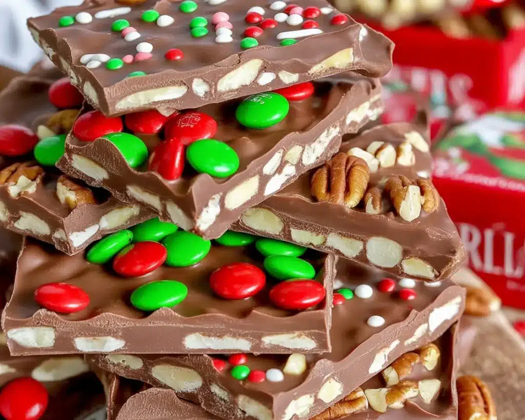 Delicious Christmas Crack Recipe featuring layers of saltine crackers, toffee, and chocolate.