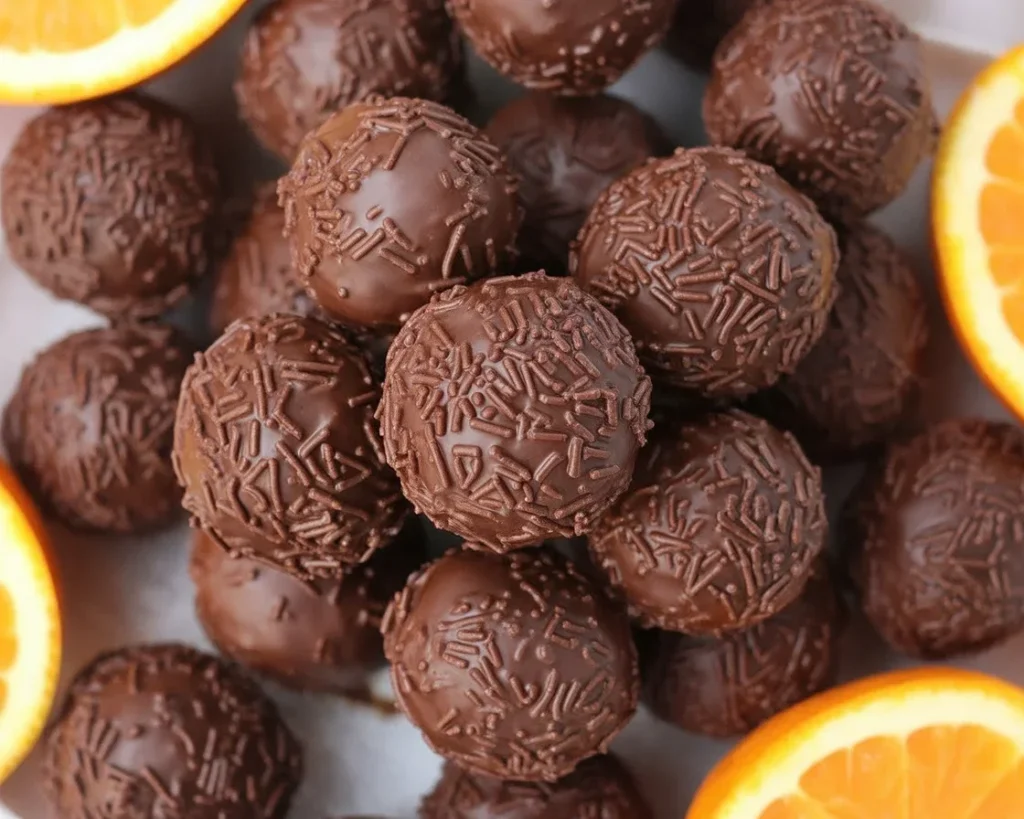 Image about Orange Chocolate Truffles;