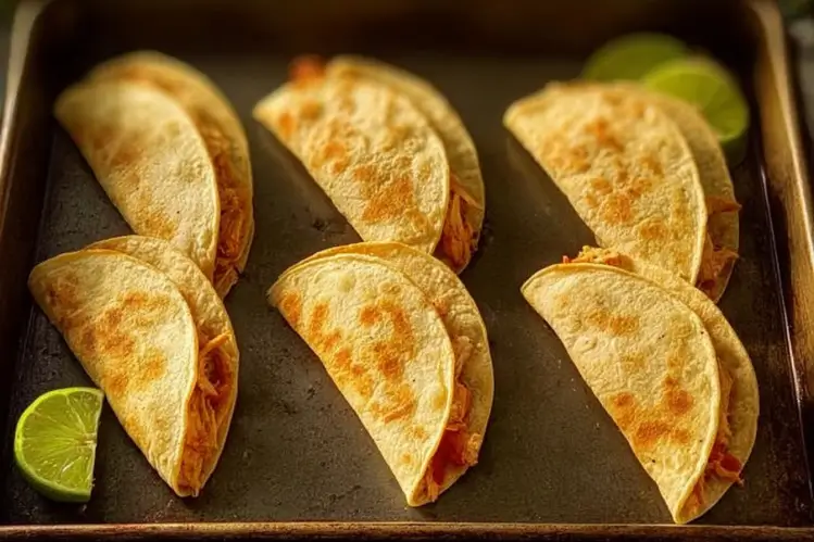 Crispy Baked Chicken Tacos in the Oven
