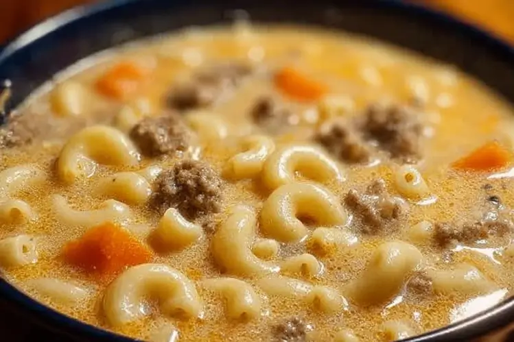 Cheeseburger Macaroni Soup
