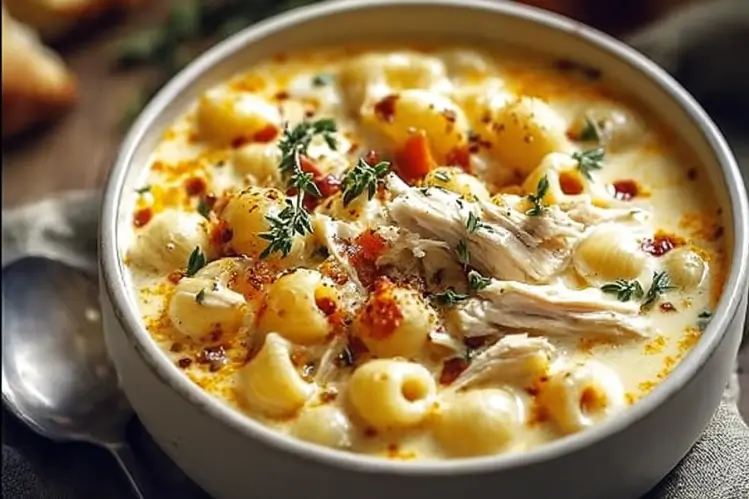 Chicken Mac and Cheese Soup Bowl