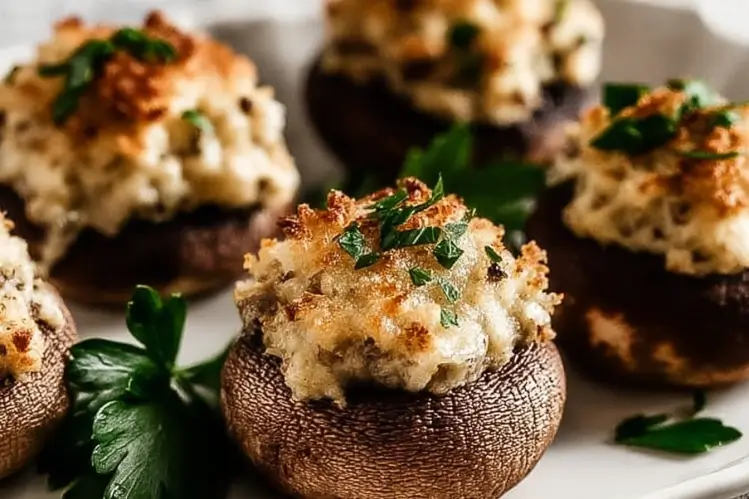 Christmas Stuffed Mushrooms