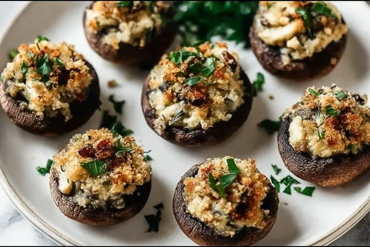 Christmas Stuffed Mushrooms Presentation Tips for Holiday and Party Platters