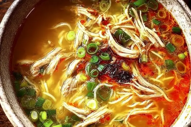 Classic Ginger Garlic Chicken Noodle Soup