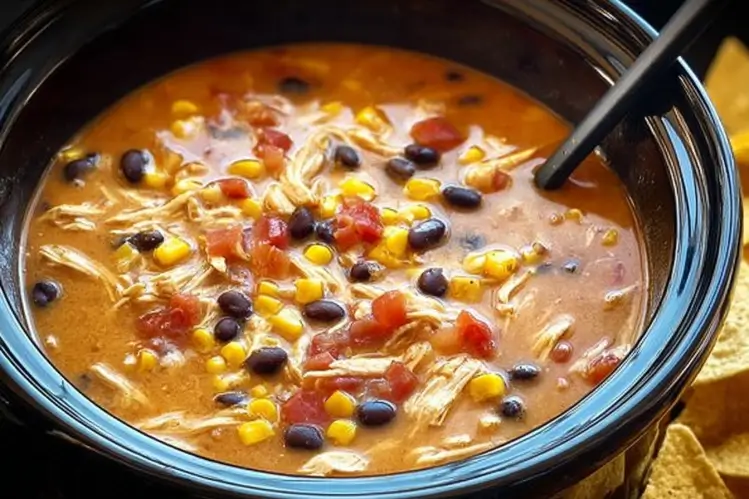 Crockpot Chicken Tortilla Soup