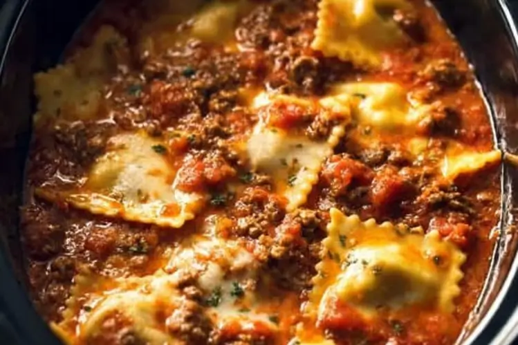 Crockpot Ravioli Lasagna Recipe