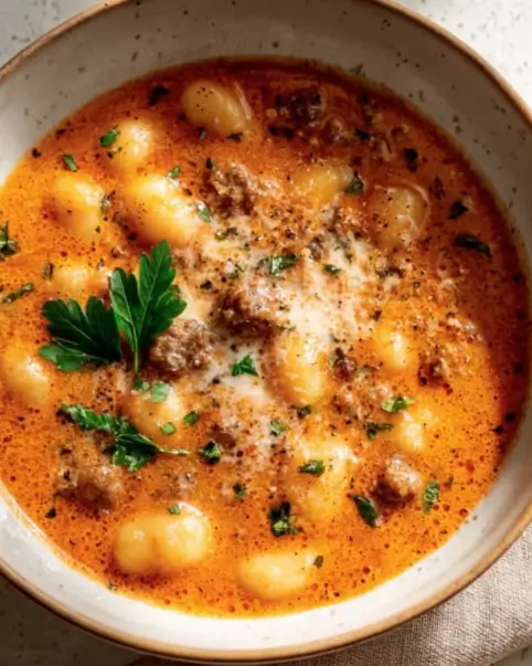 Creamy Italian Sausage Gnocchi Soup Recipe : Comforting One-Pot Dinner