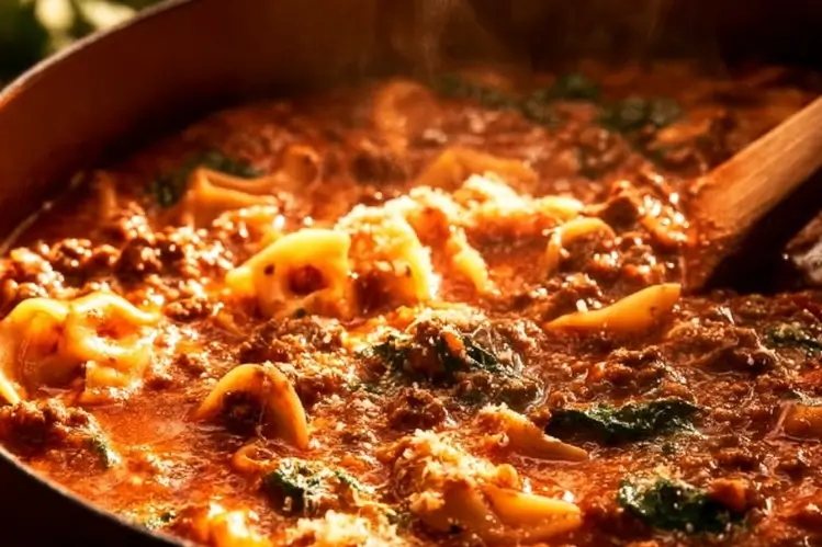 One Pot Lasagna Soup