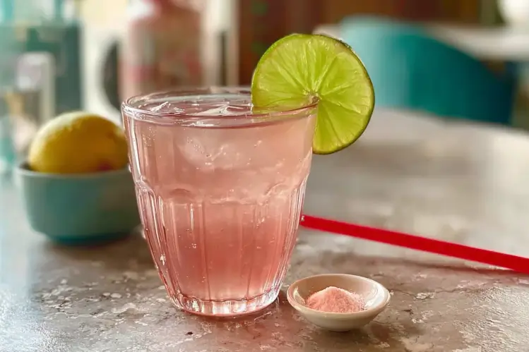 Pink Himalayan Salt Recipe with water and ice