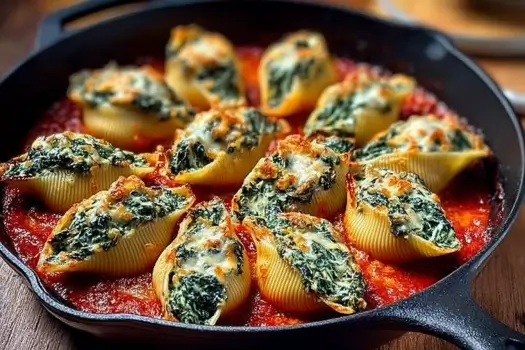 Spinach and Ricotta Stuffed Shells
