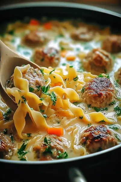 Swedish Meatball Soup bowl