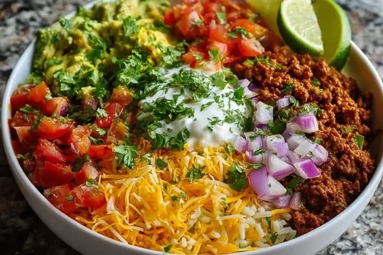 Easy Taco Rice Bowl