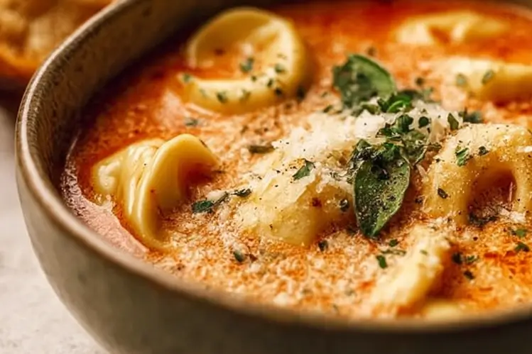 Toamto tortellini soup