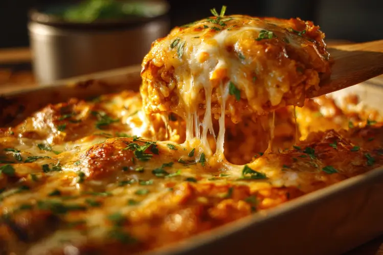 Delicious Chicken Enchilada Rice Casserole, a flavorful one-pot meal.