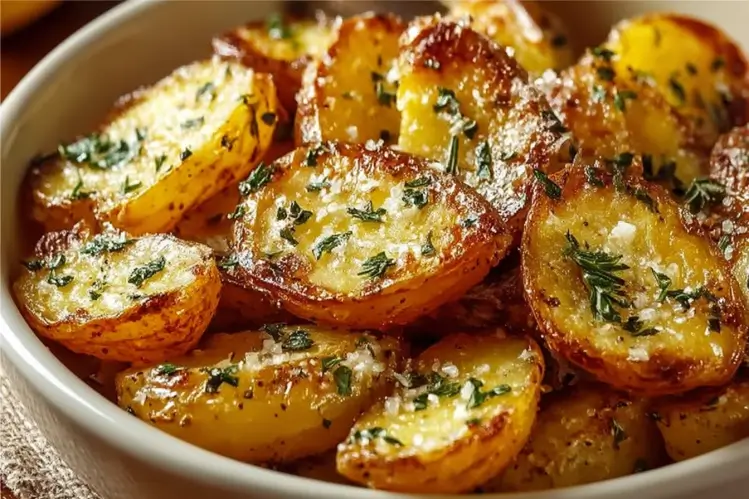 Crispy Greek Lemon Potatoes