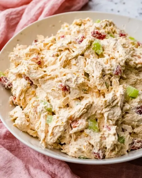 High Protein Chicken Salad with cottq cheese