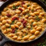 Delicious Tuscan Marry Me Butter Beans in creamy sun-dried tomato sauce.