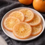 Homemade Candied Orange Slices made with oranges, sugar, and water for a sweet treat.
