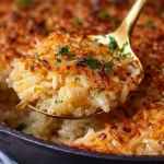 Delicious French Onion Butter Rice with beef broth and a stick of butter