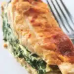 Juicy spinach stuffed chicken breasts filled with creamy cheese and fresh spinach.