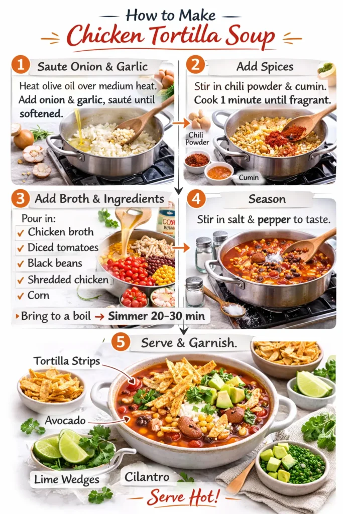 Chicken Tortilla Soup instructions