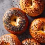 High protein cottage cheese bagels baked or air-fried